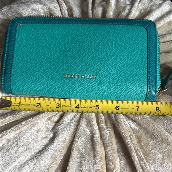 Vera Bradley Teal Wallet - Picture 2 of 6